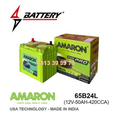 ẮC QUY AMARON 65B24L (12V - 50AH)