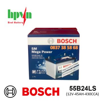 Ắc Quy BOSCH 55B24LS (12V-45AH)