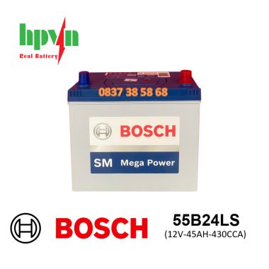 Ắc Quy BOSCH 55B24LS (12V-45AH)
