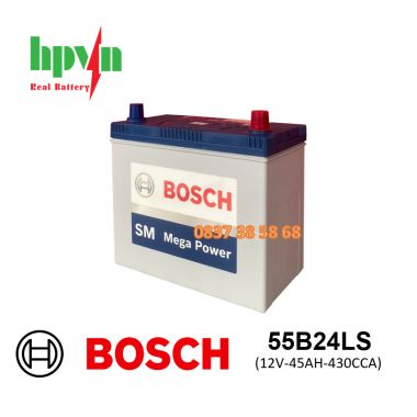 Ắc Quy BOSCH 55B24LS (12V-45AH)