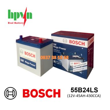 Ắc Quy BOSCH 55B24LS (12V-45AH)