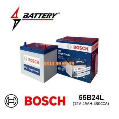 Ắc Quy BOSCH 55B24L (12V-45AH)