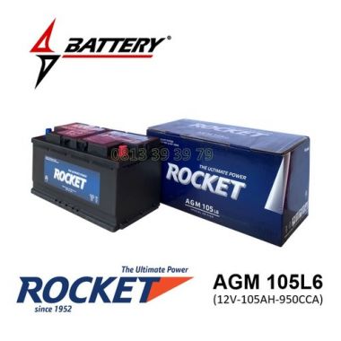 ẮC QUY ROCKET AGM 105L6 (12V-105AH)