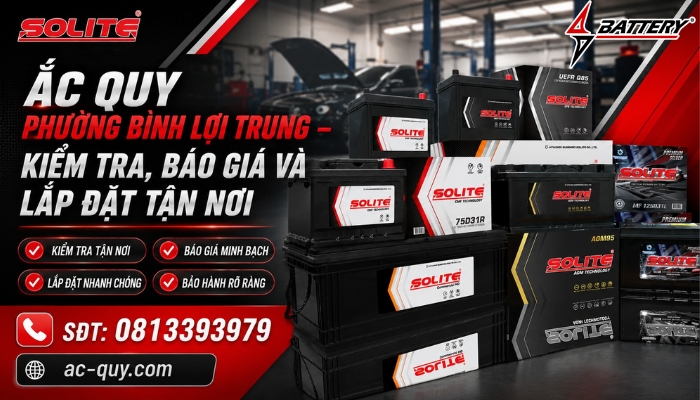 Cửa H&agrave;ng Ắc Quy Phường B&igrave;nh Lợi Trung