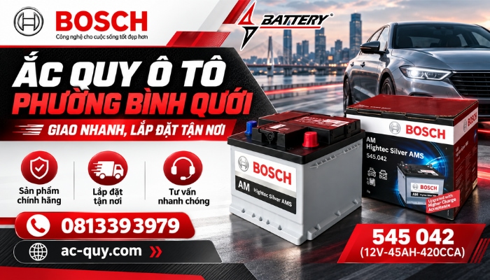 Cửa H&agrave;ng Ắc Quy Phường B&igrave;nh Quới Ch&iacute;nh H&atilde;ng