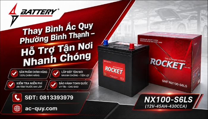 Cửa H&agrave;ng Ắc Quy Phường B&igrave;nh Thạnh Ch&iacute;nh H&atilde;ng