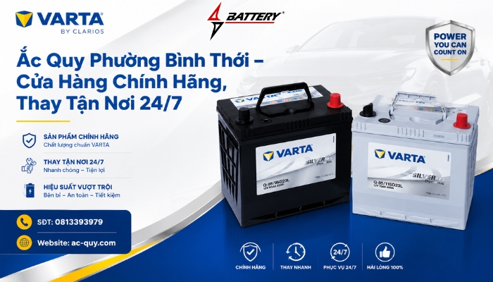 Cửa H&agrave;ng Ắc Quy Phường B&igrave;nh Thới Ch&iacute;nh H&atilde;ng