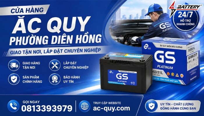 Cửa H&agrave;ng Ắc Quy Phường Di&ecirc;n Hồng Ch&iacute;nh H&atilde;ng