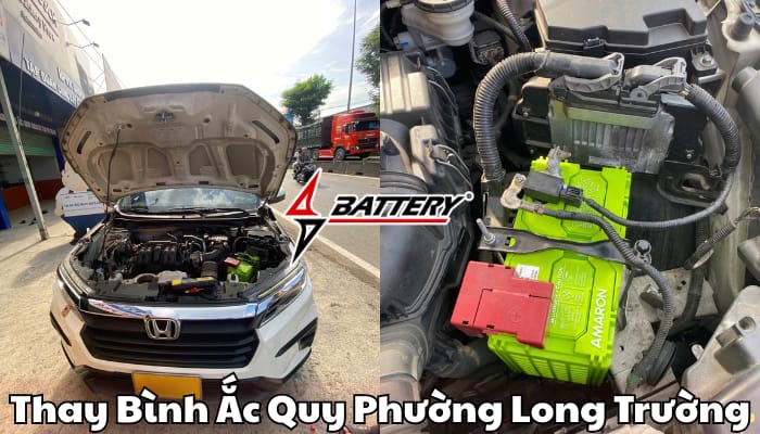 Cửa h&agrave;ng ắc quy phường Long Trường