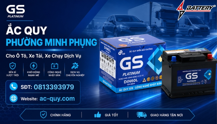 Giải Ph&aacute;p Thay B&igrave;nh Ắc Quy Tận Nơi Phường Minh Phụng