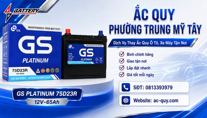 Dịch Vụ Thay B&igrave;nh Ắc Quy Phường Trung Mỹ T&acirc;y Tận Nơi