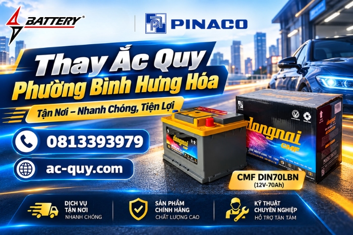 Thay Ắc Quy Phường Bình Hưng Hòa Tận Nơi – Nhanh Chóng, Tiện Lợi
