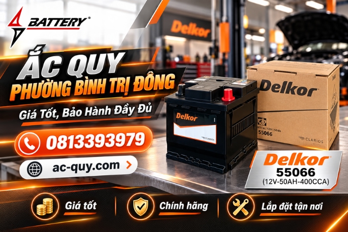 Ắc Quy Phường Bình Trị Đông Giá Tốt, Bảo Hành Đầy Đủ