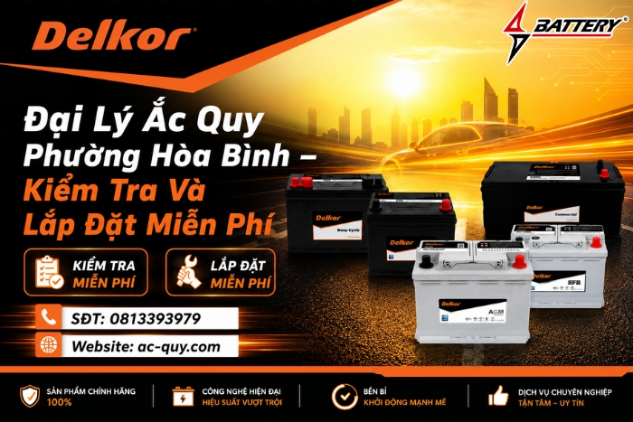Đại Lý Ắc Quy Phường Hòa Bình – Kiểm Tra Và Lắp Đặt Miễn Phí