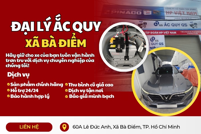 Đại Lý Ắc Quy Xã Bà Điểm Chính Hãng – Date Mới, Bảo Hành Minh Bạch