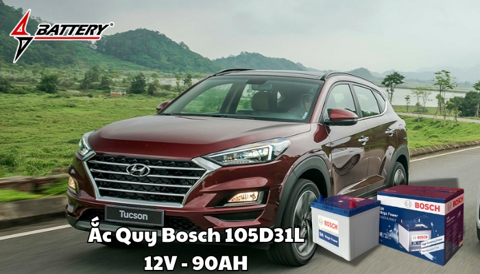B&igrave;nh ắc quy xe Hyundai Tucson