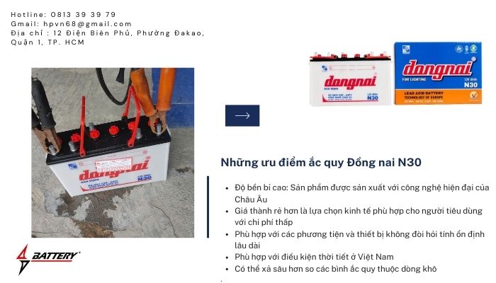 ắc quy đồng nai n30