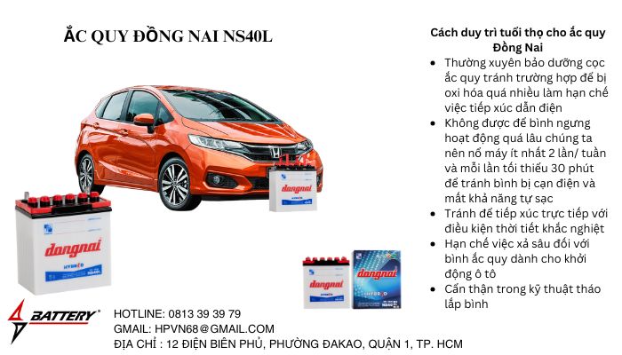 duy trì tuổi thọ ắc quy đồng nai ns40l