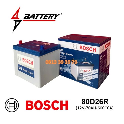Ắc Quy BOSCH 80D26R (12V-70AH)