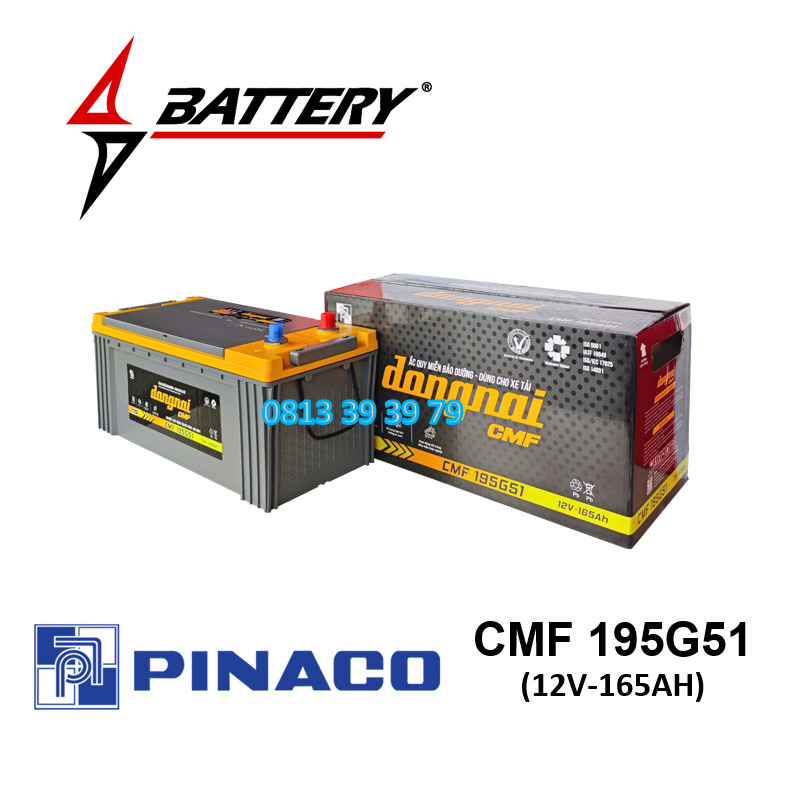 Ắc Quy Đồng Nai CMF 195G51 (12V - 165AH)
