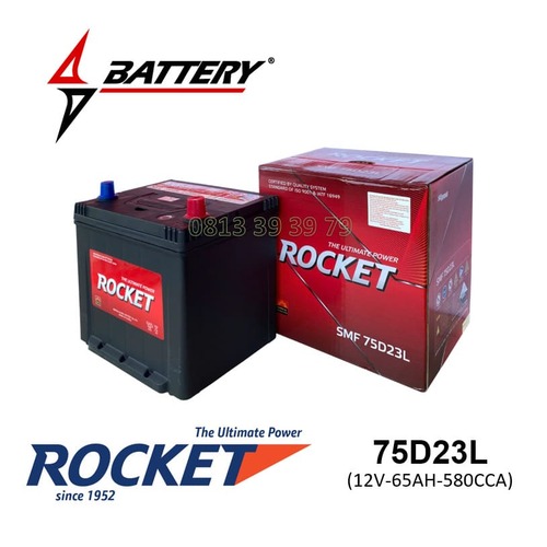 Ắc Quy Rocket SMF 75D23L (12V-65AH)
